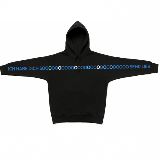 Mondblau – Liebeshoodie